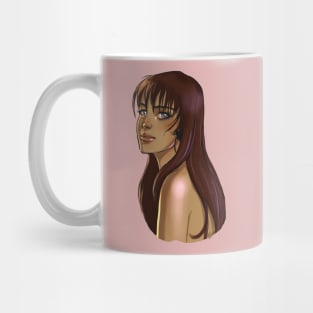 Brunette portrait Mug